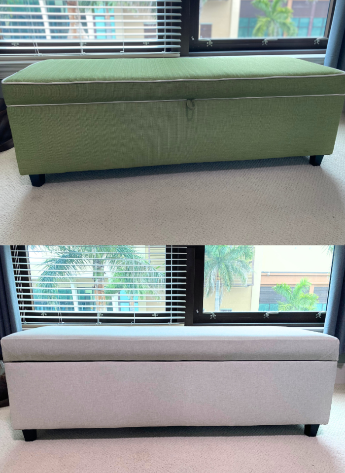 How to simply upholster a bench!