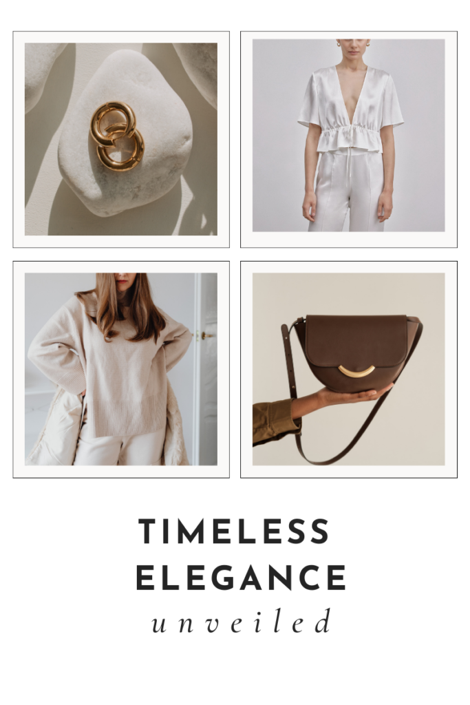 Timeless elegance unveiled. Make your go to wardrobe with stylish but classic, elegant pieces that stand the test of time.